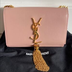 Saint Laurent YSL Kate - Blush Pink with Tassel - Small